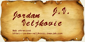Jordan Veljković vizit kartica